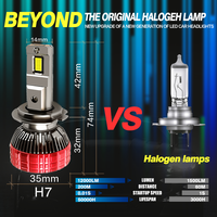 Ampoule de phare LED automobile V26, super lumineuse, haute puissance, éclairage de voiture, remplacement et amélioration de l'éclairage LED avec système de refroidissement par ventilateur