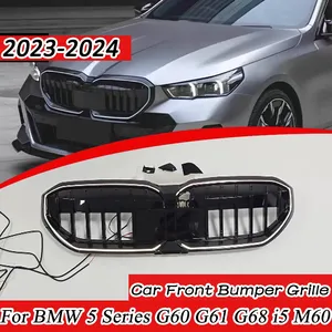 Parrilla Delantera para Auto con Luz LED Central, Accesorios de Estilo para Serie 5 G60 G61 G68 i5 M60 2023-2024 - Product Image 1
