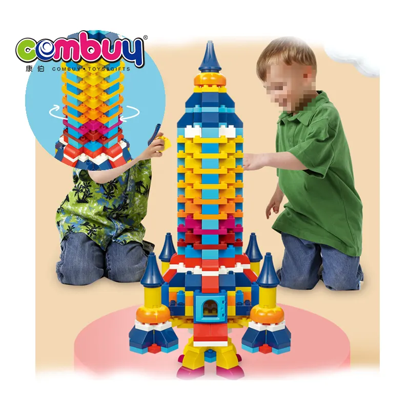 Perakitan Bangunan Permainan Roket Set 300 Pcs Anak-anak Konstruksi Blok Mainan