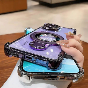 Funda 360 para <span class=keywords><strong>Honor</strong></span> <span class=keywords><strong>X80</strong></span> <span class=keywords><strong>Pro</strong></span> Max °   Soporte Giratorio con Protector de Lente y Funda de TPU Transparente Antiamarilla para <span class=keywords><strong>Honor</strong></span> X9D, <span class=keywords><strong>Honor</strong></span> 600 Lite - Product Image 6