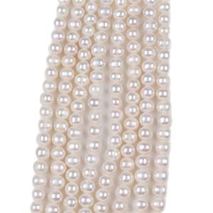 Perlas Sueltas de Agua Dulce Natural de Zhuji, 6-6.5mm, Casi Redondas, para Joyería Hecha a Mano, Material de Perlas Semiterminadas - Product Image 4