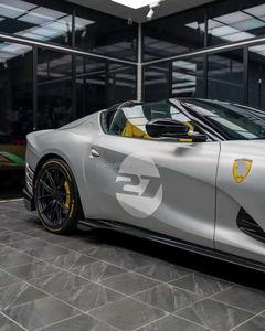 Kit carrosserie en fibre de carbone pour <span class=keywords><strong>Ferrari</strong></span> 812 <span class=keywords><strong>Competizione</strong></span> A - Pare-chocs avant et arrière, jupes latérales, diffuseur, capot - Product Image 6