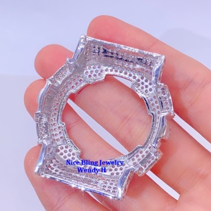 ขอบนาฬิกา <span class=keywords><strong>G</strong></span> Iced Out <span class=keywords><strong>Shock</strong></span> GA100 GA110 แบบสั่งทำพิเศษ ประดับเพชร VVS GRA Moissanite - Product Image 5