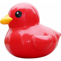 Canard gonflable publicitaire en PVC pour usage extérieur, marque FUN BOUNCE