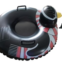 Waterhan FPF071 Luge gonflable robuste pliable de 100 cm en cuir de canard noir, fabriquée au Guangdong pour adultes
