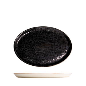 Piatto Piatto Ovale Marrone Luna 23x17 cm - Product Image 1