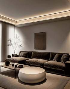 Armoire moderne de luxe à une porte en bois massif italien avec éclairage LED, panneau de protection environnementale personnalisable pour la chambre à coucher - Product Image 2