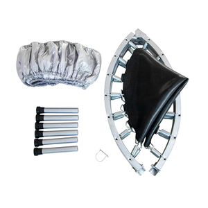 Venta al por mayor barato trampolín de gimnasia 36 pulgadas interior colorido Bungee <span class=keywords><strong>Mini</strong></span> niños 4 vías plegable trampolín de plata para niños - Product Image 4
