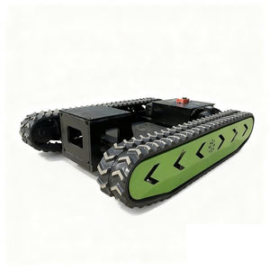 Op afstand bestuurbare elektrische 48V DC rupschassis, 1 ton draagvermogen, hoog rendement motor, 2 tracks, geschikt voor zacht modder. - Product Image 1