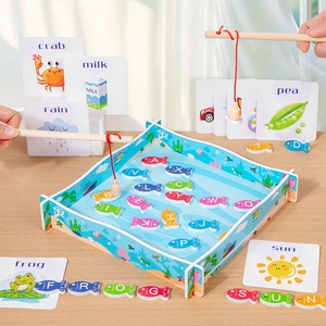 Bảng Chữ Cái Sight Words Flashcards & Bằng Gỗ Từ Trò Chơi Câu Cá Nhà Học Tập Giáo Dục Đồ Chơi Cho Trẻ Mới Biết Đi Mầm Non Trẻ Em - Product Image 2