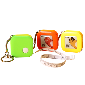 Vente en gros de mini ruban à mesurer souple portable de style dessin animé pour les mesures du corps des femmes, <span class=keywords><strong>règle</strong></span> de tailleur de couture en PVC flexible - Product Image 1