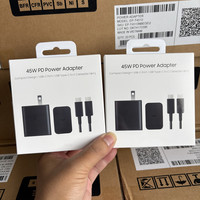 Chargeur Super Rapide 45W PD 3.0 avec Câble 5A 1.8M EP-T4510 Adaptateur Secteur USB C Type C pour Samsung Galaxy S26 S25 S24