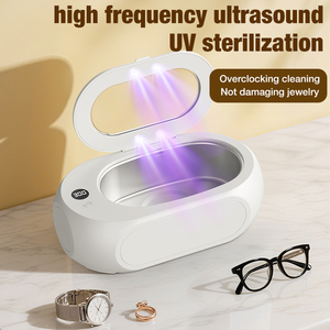 Nettoyeur à ultrasons 600 ml électrique à 3 vitesses avec commande tactile pour lunettes, bijoux et usage domestique - Product Image 2