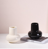 Vases en céramique au design minimaliste, haute valeur esthétique, durables, simples, pour table à manger, fleurs séchées, décoration intérieure