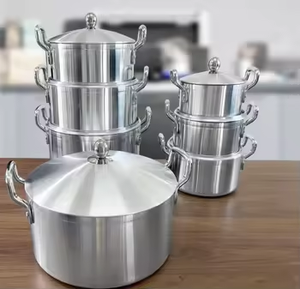 Ensemble d'ustensiles de cuisine en aluminium de haute qualité pour l'Afrique 14PCS Marmite en aluminium pour <span class=keywords><strong>soupe</strong></span> et marmites - Product Image 2