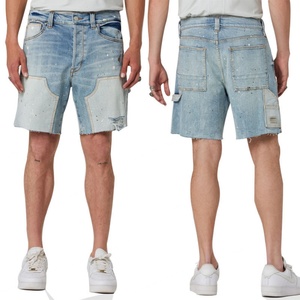 Prix d'usine, vente en gros, shorts en jean pour hommes, personnalisés, délavés, style décontracté - Product Image 1