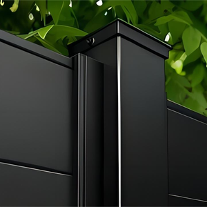 Paneles de valla de privacidad para exteriores de metal para privacidad de jardín de 8 pies modernos sostenibles valla de patio horizontal valla de listón de privacidad - Product Image 5