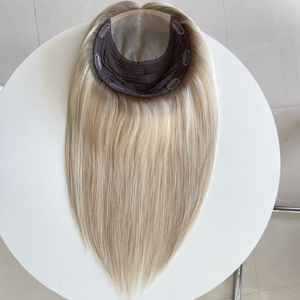 SBT18/60 #   Mini Peluca de Cabello Humano, Base Mono de Alta Calidad, Topper de Cabello, Toupee para Mujer, 100% Cabello Humano para Mujeres con Alopecia - Product Image 6