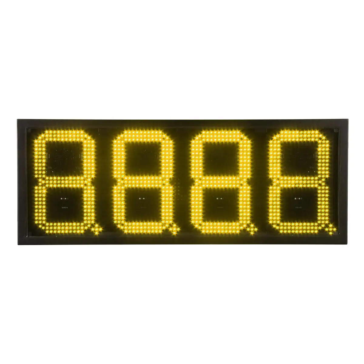 Yellow 10Inch 8888 LED Gas Station Signs Outdoor PI67 , LED Gas Station Price Digital Sign for Gas Station