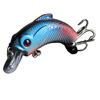 Vente en gros d'usine, leurre de pêche artificiel rigide 5,5 cm/9 g, leurre de pêche en plastique pour eaux peu profondes, leurres de pêche sur rochers, bionique