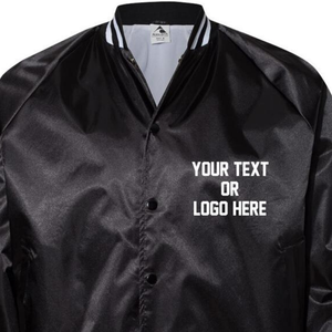 Chaqueta de hombre Productos a medida Letterman Satin Material Jacket de Irfan Sports - Product Image 3
