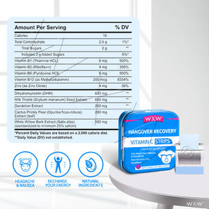 Vente flash : Bandes buccales contre la gueule de bois avec chardon-marie et vitamine C pour le soutien du foie et l'énergie - Product Image 4