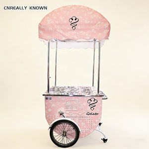 Tricycle électrique portable pour café et crème glacée avec cadre en fibre de verre, fabriqué à la main pour chariot de camion de crème glacée avec congélateur - Product Image 2