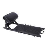 Equipo de Fitness plegable Unisex, máquina de plataforma de banco de empuje de cadera con ajustes laterales para una ejecución de ejercicio efectiva