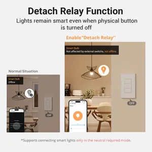 Interruptor de Pared Inteligente Zigbee <span class=keywords><strong>SONOFF</strong></span> ZBM5-120 de Ewelink para Hogar Inteligente, Control por Voz con Alexa y Google, Sin Cable Neutro, Relé Desmontable, Escenas Inteligentes - Product Image 5