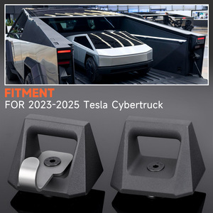 Gancho L-Track de Aleación de Aluminio Negro 2024, Accesorios de Control de Carga para Cybertruck - Product Image 2