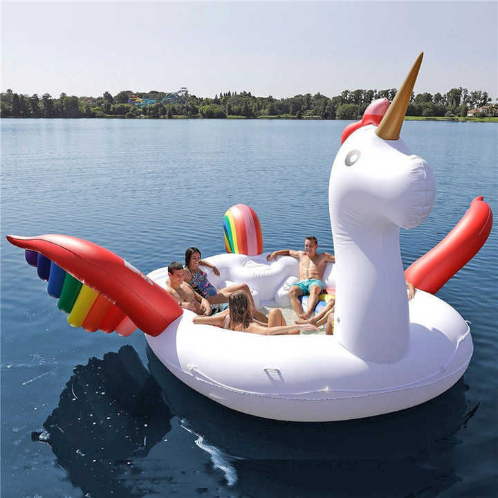 Unicorn Floating Island - 6 Person Inflatable Lounge