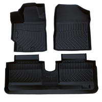 Accessoires d'intérieur de voiture 3D TPE Tapis de sol de voiture pour Toyota Tundra CrewMax Yaris Venza Veloz Vios Wigo Tapis de voiture