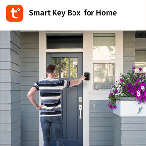 Boîte à clés antivol Tuya, murale, avec serrure à combinaison et mot de passe, pour bureau, maison, extérieur, porte en bois - Product Image 6