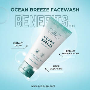 Nuevo Gel Limpiador Facial OCEAN BREEZE ASTRINGENTE para TODO TIPO DE PIEL Blanqueador Limpieza Profunda Control de Grasa para Fragancia Barniz Mate - Product Image 3