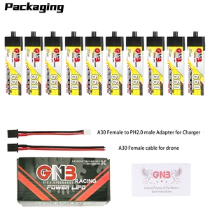 แบตเตอรี่ GAONENG GNB 1S 3.8V HV 660MAH 90C A30 หัวพลาสติก RC LiPo สำหรับ FPV Brushless S Mini Micro Whoops PowerWhoop Quads Quad - Product Image 6