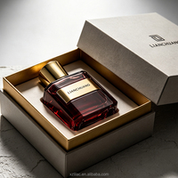 Flacon de parfum de luxe vide avec emballage, flacon en verre personnalisé OEM, 30 ml, 50 ml, 100 ml, avec bouchon