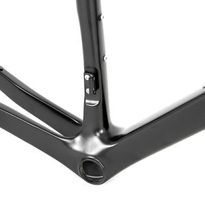 Cadre de vélo de route en fibre de carbone <span class=keywords><strong>TWITTER</strong></span> R7 durable sans logo avec axe traversant pour freins à disque, idéal pour le gravel et les vélos de route - Product Image 2