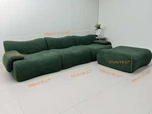 Đồ nội thất phòng khách sofa Bắc Âu yunshafa đặt ba chỗ ngồi da lộn SOFA PHÒNG KHÁCH sofa - Product Image 6