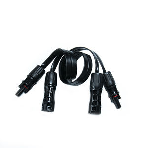 Câble plat souple Cu fil tressé 40cm 4mm2 1000V connecteur <span class=keywords><strong>solaire</strong></span> PV passer à travers la fenêtre <span class=keywords><strong>panneau</strong></span> <span class=keywords><strong>solaire</strong></span> PV 300V 50A câble d'extension - Product Image 6