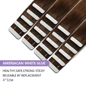 Virgin Hair Tape Hair Extensions Virgin 100% Human Double Drawn Remy Full Cuticle Cabelo Humano Natural Tape Hair Extensions
