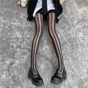 Mallas sexys <span class=keywords><strong>de</strong></span> jacquard para correr, barra vertical negra ultrafina, <span class=keywords><strong>de</strong></span> verano - Product Image 4