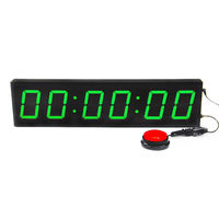Reloj Digital Multifuncional de Pared con Pantalla de 6 Dígitos HH:MM:SS, Control Remoto, Cuenta Regresiva y Cronómetro para Gimnasio