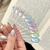 SUUSEEGEL 36 Couleurs Gel Polish Effet Œil de Chat Cristal Lumineux Transparent Scintillant Magnétique Caméléon Aurore