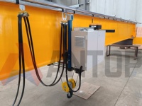 Pont roulant à double poutre QD avec palan électrique et télécommande sans fil pour levage intensif en atelier