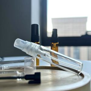 Küçük Amber temizle buzlu boş 10ml cam sprey koku şişesi dolum parfüm <span class=keywords><strong>Atomizer</strong></span> - Product Image 3