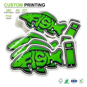 Etiquetas Personalizadas Impermeables y Ecológicas, Resistentes a Desgarros, de Película Sintética, con Tinta Radiante y Corte de Contorno para Uso Acuático - Product Image 1
