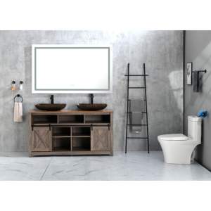 DB 72 pulgadas. W X 36 pulgadas. H Frameless LED Single Bathroom Vanity Mirror Cristal pulido Baño Vanity LED Only Pickup - Product Image 1