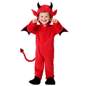 Costume de fête d'Halloween de luxe pour garçons, déguisement de petit diable Satan ZBHC-036 pour jeu de rôle - Product Image 1