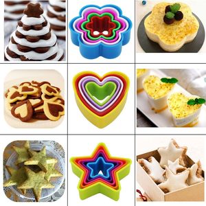 Moule à biscuits tendance, emporte-pièce pour fêtes, mariages, anniversaires, enfants, logo personnalisé, PP, 5 pièces, écologique, motif floral, mini-tarte - Product Image 3