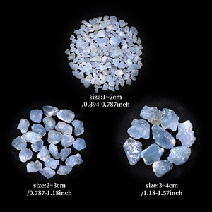 Cristal de Celestita Azul Natural en Bruto, Piedra Curativa, Fragmentos de Celestina Pulidos para la Elaboración de Joyas - Product Image 1